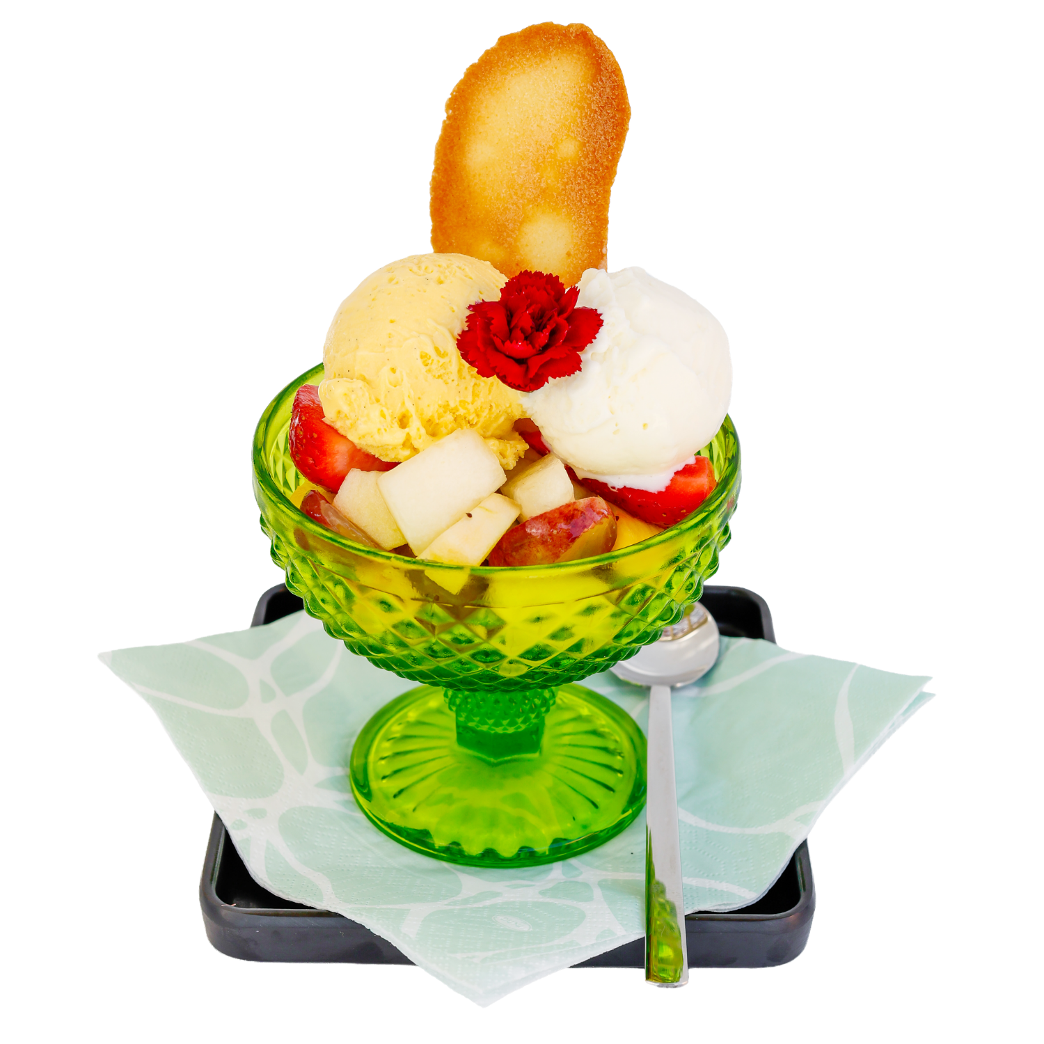 coppa di frutta con gelato